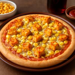 Paneer tikka delight pizza