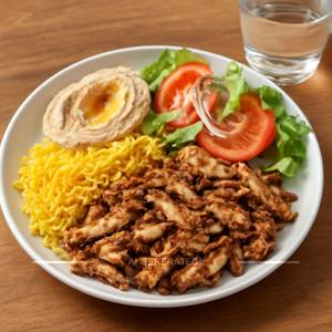 Chicken shawarma platter