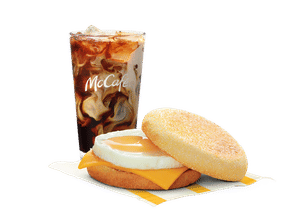 Egg & Cheese McMuffin + Iced Coffee