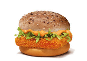 McSpicy Paneer Burger with Multi-Millet Bun
