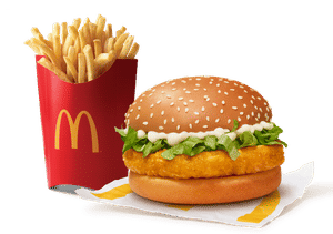McChicken Burger + Fries (L)