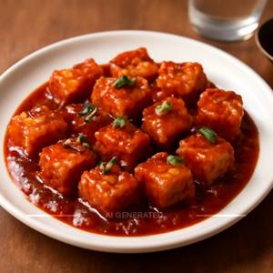 Cottage Cheese Hunan Sauce