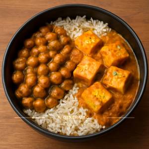 Chana Paneer Rice Bowl