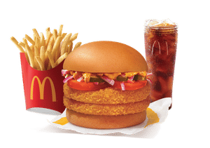 Mexican McAloo Tikki Double Patty Burger Combo