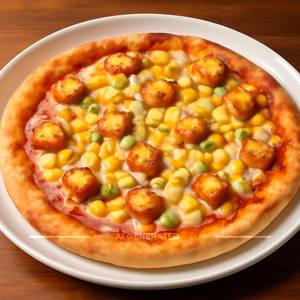 Corn And Paneer Pizza 