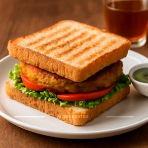 Aloo Tikki Sandwich