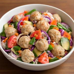 Soya chunks salad