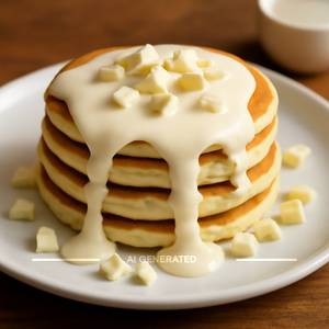 White chocolate pancake                                                       