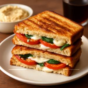 Tomato, Basil & Cheese Toatie