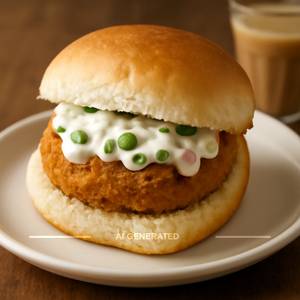 Mix Veg Mayonise Vada Pav