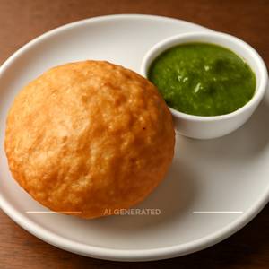 Shegaon kachori with sauce