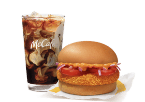 McAloo Tikki Burger + Iced Coffee