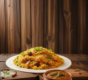 Awadhi Chicken Tehri with Salan