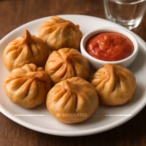 Veg momos ( fried)