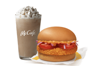 McAloo Tikki Burger + Cold Coffee