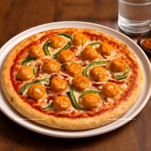 Spicy Paneer Pizza (6 Slices)