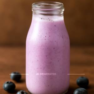 Blueberry milkshake