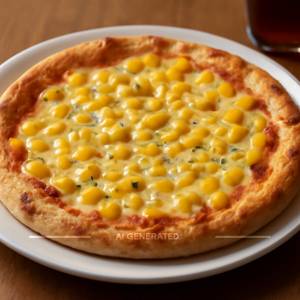 Cheese corn pizza