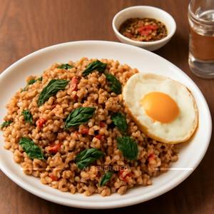 Khao Phad Kapprao Hai (Chicken)