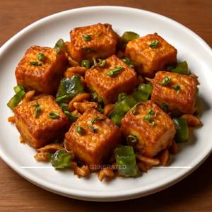 Garlic Paneer Dry [8 Pieces]