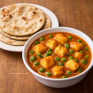 Matar Paneer With 5 Roti