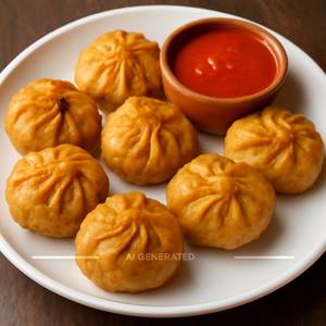 Veg Fried Momos [8 Pieces]