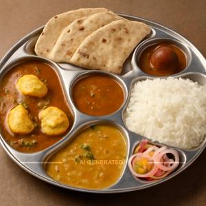 Egg Full Thali