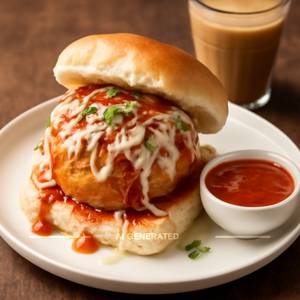 Maharja Schezwan Cheese Vada Pav
