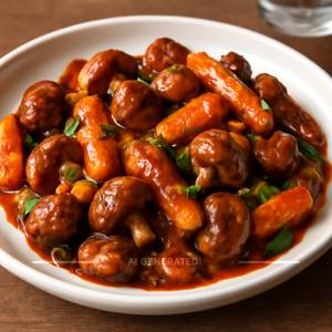 Mushroom Baby Corn Chilli