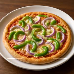 Capsicum & Onion Pizza