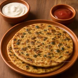 Combo Methi Paneer Paratha (2 Pcs)