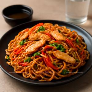Chicken schezwan noodles