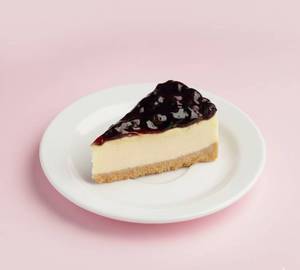 Blueberry Baked Cheesecake Slice