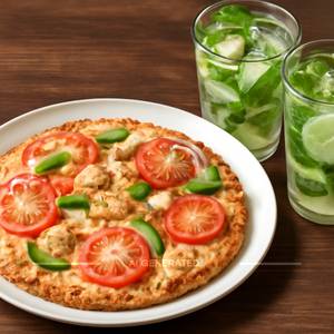 Chicken Crust Pizza(10')+ 2 Virgin Mojito                    