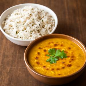 Dal Fry + Jeera Rice