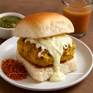 Mix Veg Cheese Vada Pav
