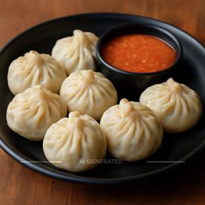 Chicken Steamed Momos (8 Pcs)