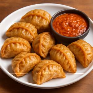 Veg Fried Momos [8 Pieces]