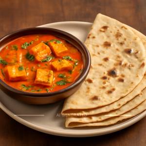 Paneer Masala With 4 Roti