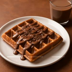 Milk chocolate waffle