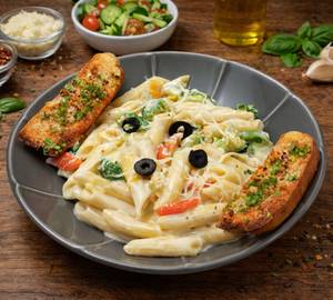Vegetable Alfredo
