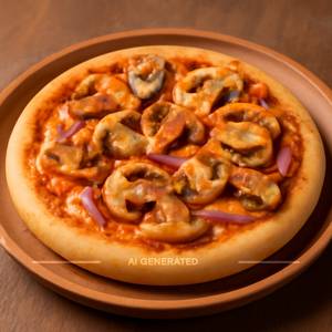 Peri Peri Mushroom Pizza [7 Inches]