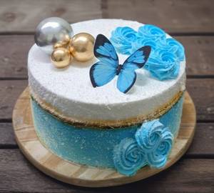 Blue Butterfly Cake [500G]