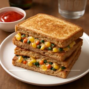 American corn sandwich