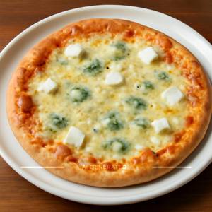 Four chesse pizza