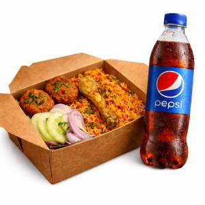 Chicken Biryani & Shami Kabab Platter