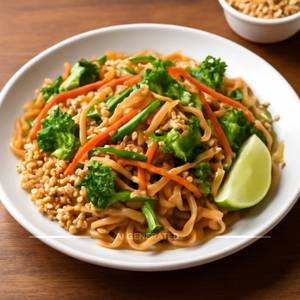 Phad Thai Noodles Vegetable