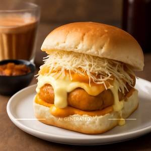 Paneer Triple Cheese Vada Pav