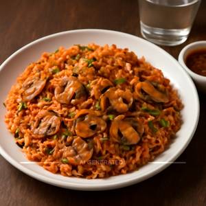 Schezwan Mushroom Rice