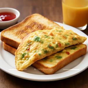 Bread omlette
